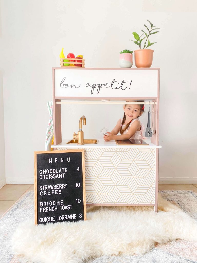 The Most Adorable Reuse and Upcycled DIY: Ikea Duktig Kitchen Hack (Cafe Edition)