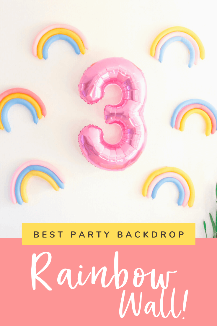 Rainbow Sprinkle Wall _ Donut Ice Cream Colorful Unicorn Birthday Party DIY _ tiffanieanne.com PIN