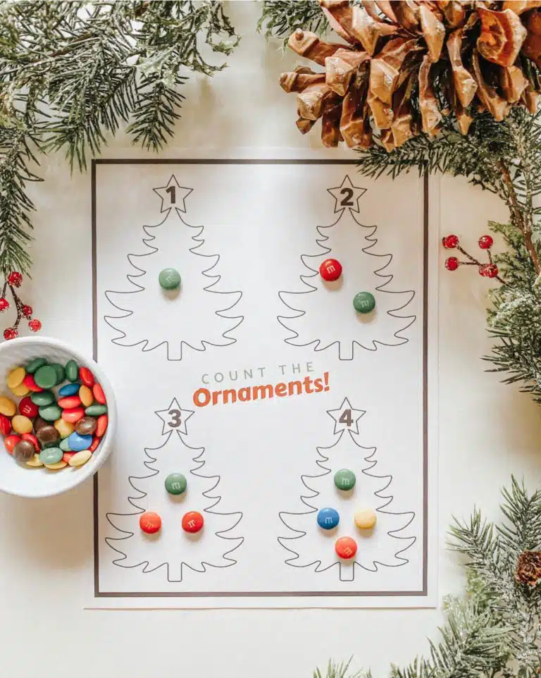 Count the Ornaments - FREE PRINTABLE - Christmas Learning Numbers Activity DIY - Toddler Montessori - tiffanieanne.com.jpg 2