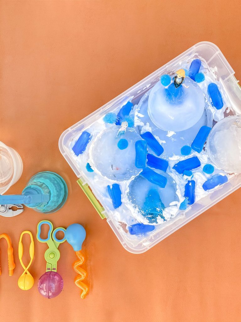 Sensory Play - Sensory Bin - Anna Elsa - Frozen Activity - Frozen Activity - STEM - Disney - tiffanieanne.com