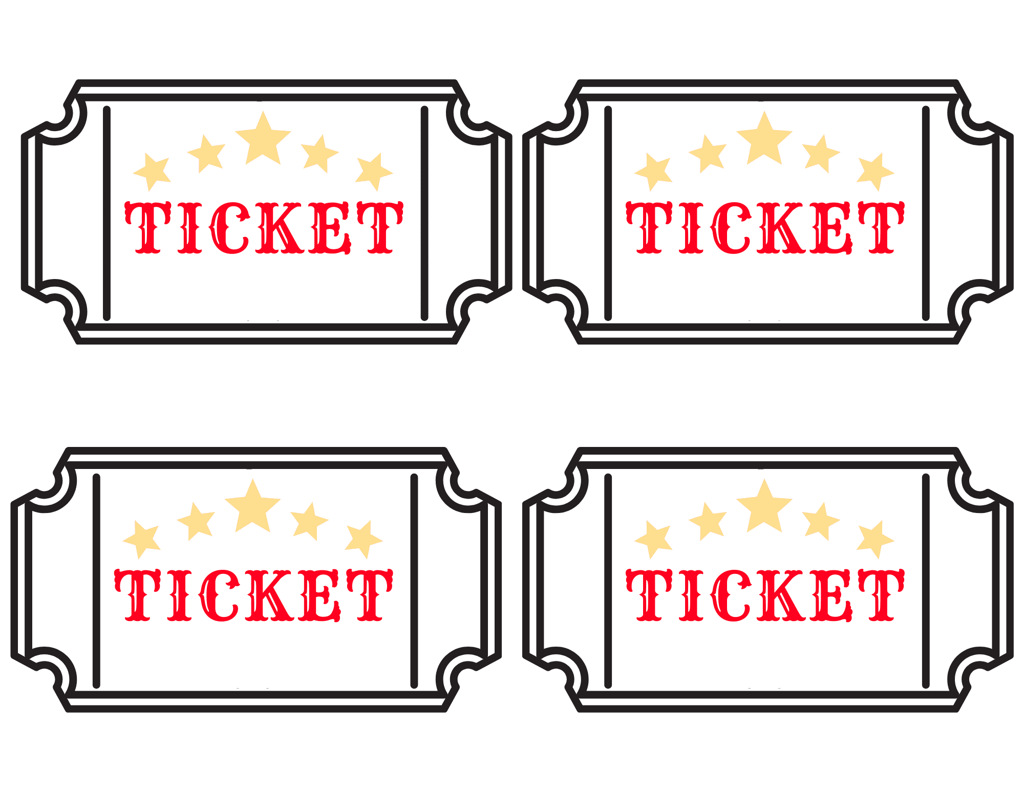 ticket free printable carnival circus fair party