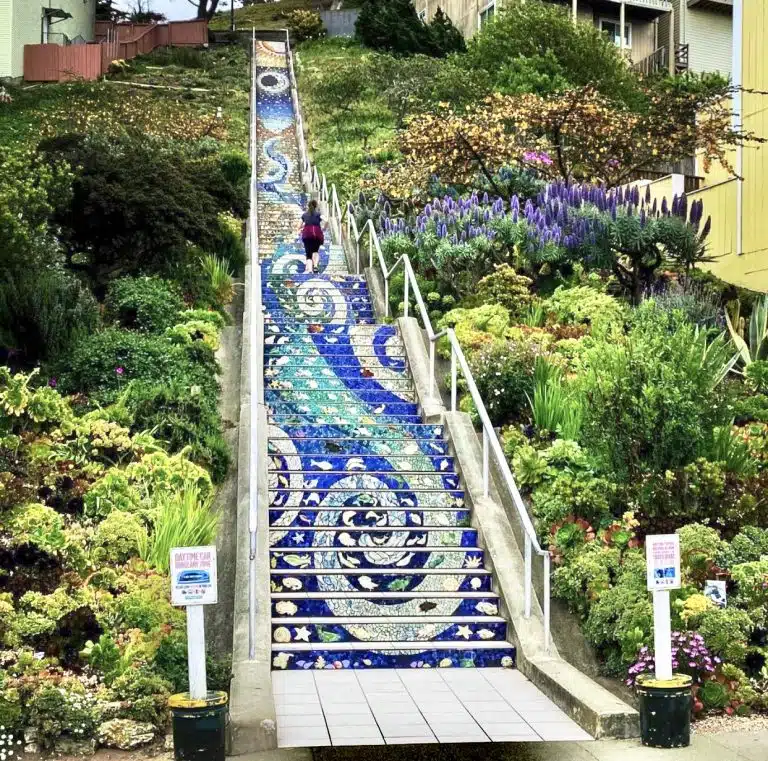16th tiled mosaic stairs grandview park | Best Views in San Francisco | SF Instagram Worthy Photo Spots | SF Photography | tiffanieanne.com