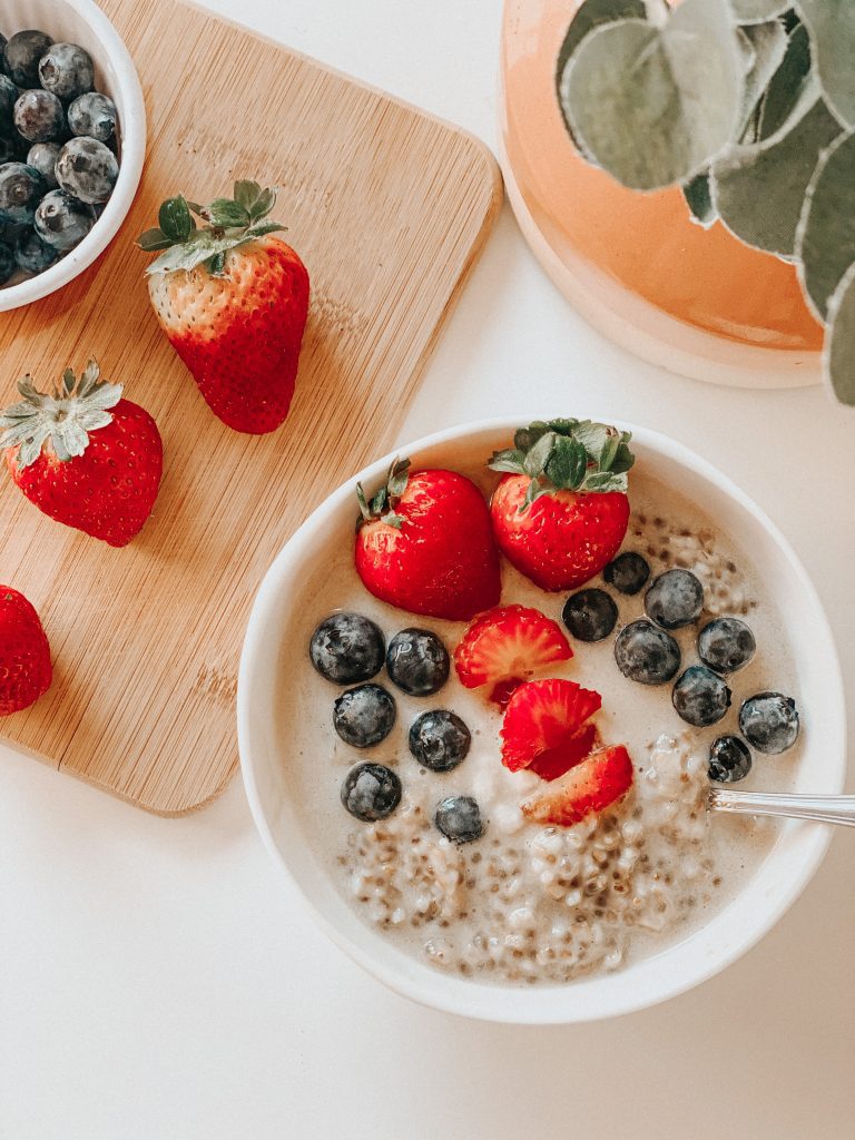 Berries & Cream Oatmeal  • Dairy Free + Vegan! •  BEST Lactation Oatmeal for Breastfeeding Moms