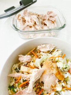 leftovers-rotisserie-chicken-asian-chicken-salad-rubbermaid-glass-container