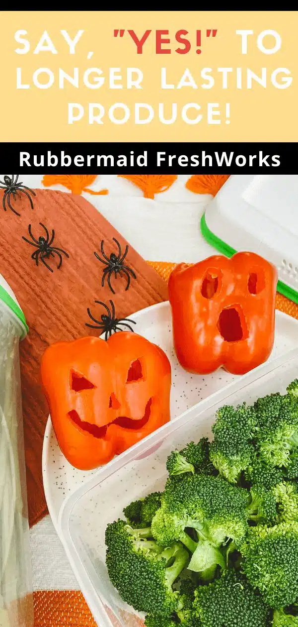Fresh-Produce-Rubbermaid-FreshWorks-Food-Containers-Veggie-Halloween-Spread-Plate-Tray